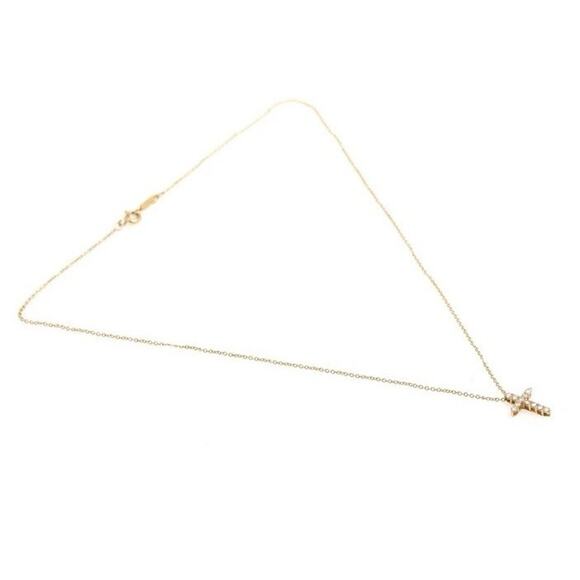 Tiffany & Co Diamond Cross Necklace - Picture 3 of 4
